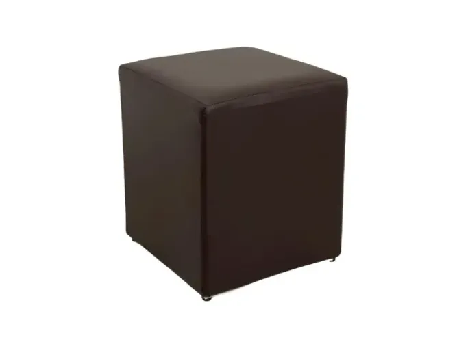puff quadrado suede veludo 