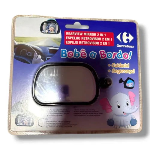 Espelho Retrovisor Bebê a Bordo 2 em 1