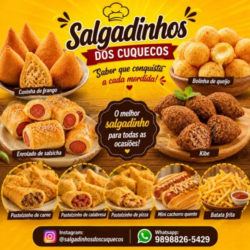 Salgadinhos dos Cuquecos!