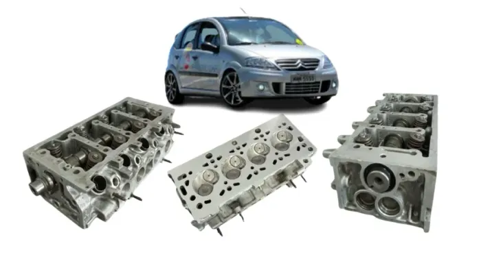 Cabeçote Citroen C3 / Peugeot 206 207 1.4 8v Gasolina / Flex Montado Retificado 2004 2012