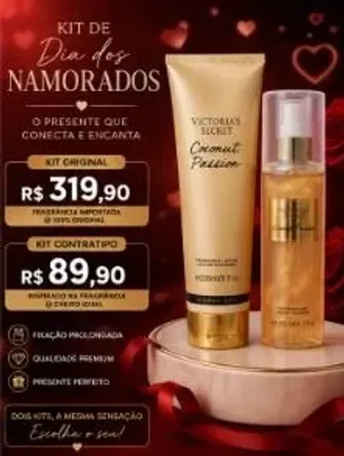 Kit Dia dos Namorados - Victoria Secrets