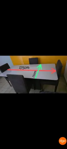 Mesa de jantar retangular 