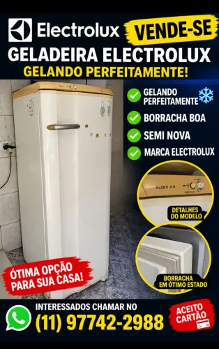 GELADEIRA ELETROLUX SEMI NOVA EM OTIMO ESTADO
