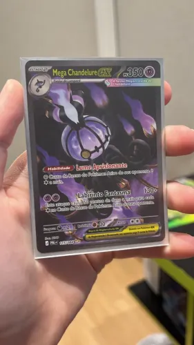 carta Pokemon MEGA Chandelure da coleção-escuridão Absoluta