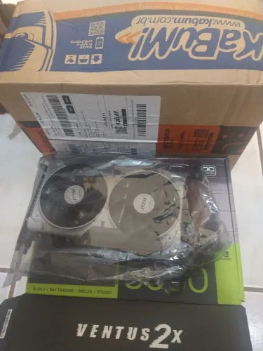 Placa De Vídeo MSI Geforce Rtx5060 8gb Gdrr7 Ventus Oc Edition 2x 128 Bits - 912-V537-054