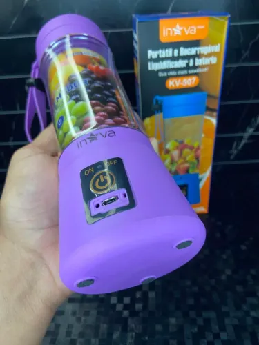 Mini Liquidificador Portátil Recarregável 380ML - KV-507 iNova