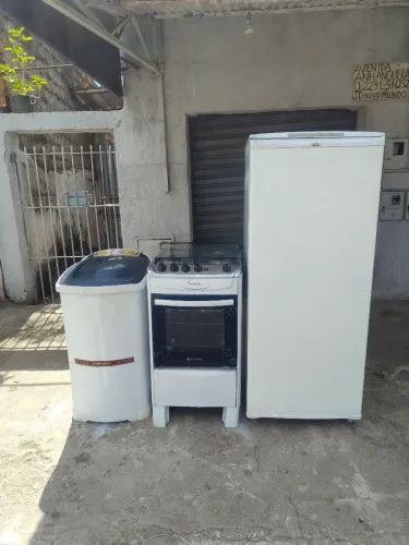 KIT GELADEIRA, FOGÃO É TANQUINHO