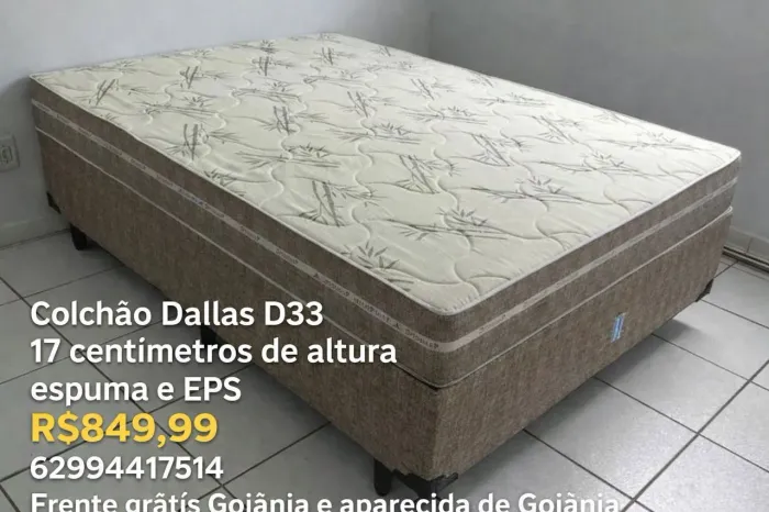 Colchão D33 casal com a base 
