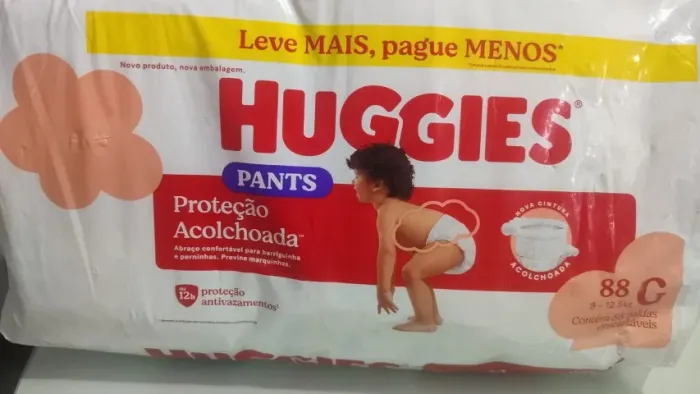Fralda Huggies Proteção Acolchoada G 88 Unidades