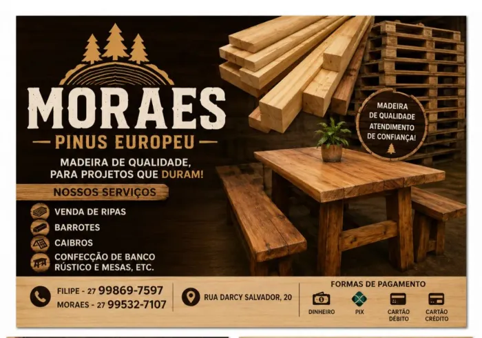 Réguas barrotes e caibros pinus europeu 