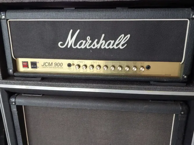 KIT MARSHALL JCM 900 AMPLIFICADOR E CAIXA 412