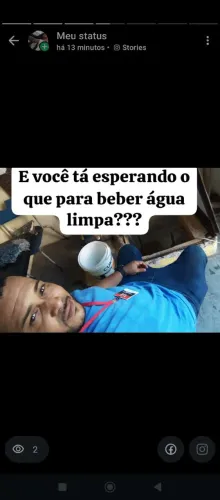 Higienização de tanques d'água 