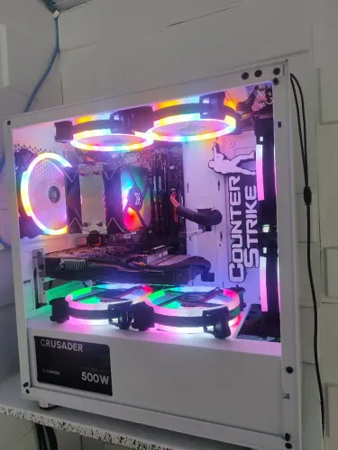 Cpu gamer top<br>I5 9600KF ATE 5.0<br>1tb <br>32 gb 2x16 hypex 3200<br>Fonte 500 fortrek<br>GTX 1060 6gb