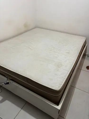 Colchão magnético massageador com suporte de madeira de brinde