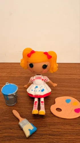 Mini Lalaloopsy Spot Splatter Splash Original MGA - Completa com Kit de Pintura