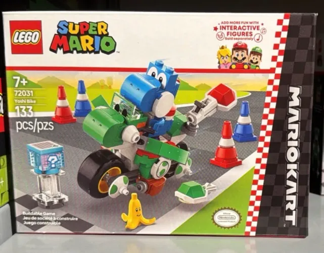 Lego Super Mario Moto De Yoshi Azul Claro (72031)