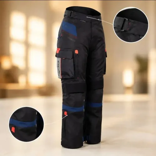 Calça Moto Texx Armor Lady fem Preta Azul Vermelha Cinza