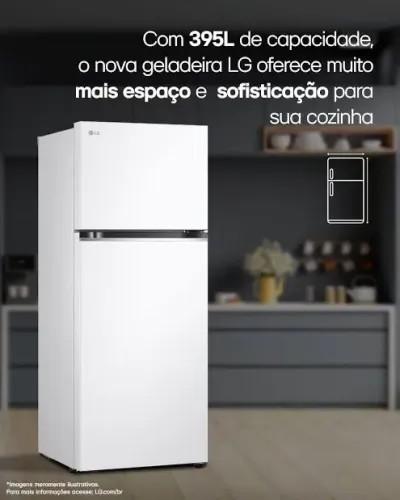 Geladeira LG 395 litros - 220v - NOVA - Branca