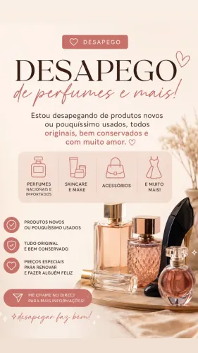 Desapego produtos, novos e pouco usados, originais e bem conservados