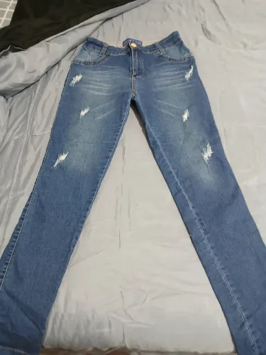 Calça jeans com elastano
