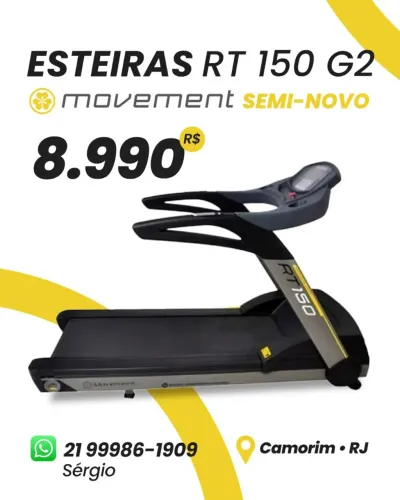ESTEIRAS RT 150 GII MOVEMENT SEMI -NOVA