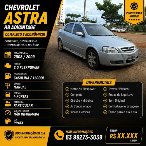 Chevrolet Astra Advantage 2.0 MPFI 8V Flexpower 5P 2009