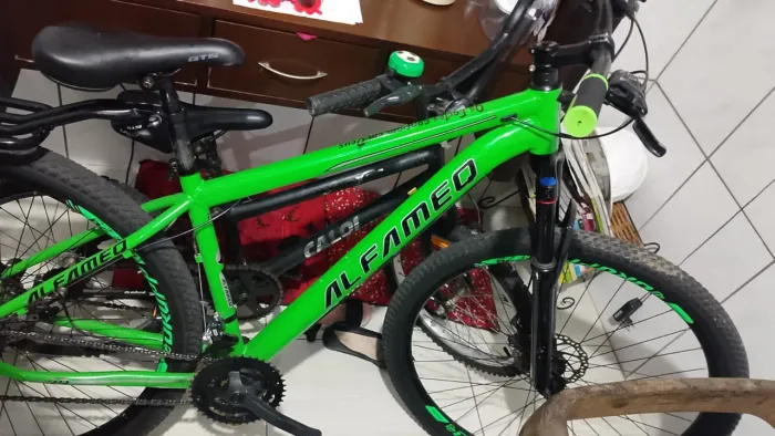 Bicicleta alfameq aro 29 com garupa semi nova