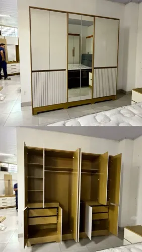 Guarda roupa de casal Alasca Moval 10 portas