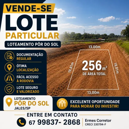 Vende-se Terreno em Jales próximo ao hospital do amor