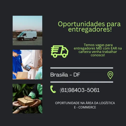 Vaga para motorista entregador