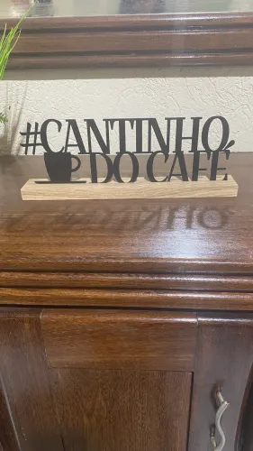 Placa decorativa: Cantinho do Café 