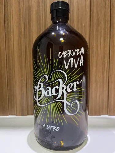 Growler cerveja retro vidro Backer