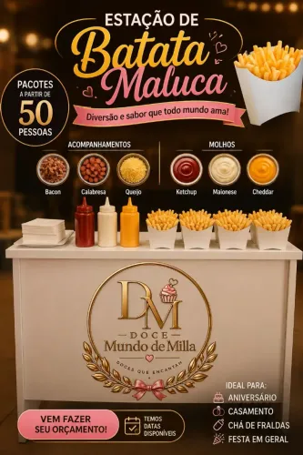 Estação de batata frita