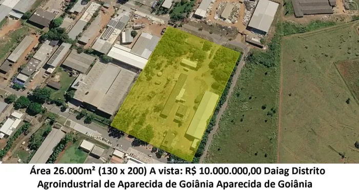 Leia a descrição: Área 26.000m² (Daiag) Aparecida De Goiânia