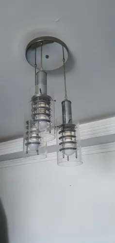 Lustre pendente c 3 lâmpadas 