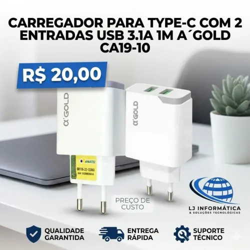 Carregador A'Gold CA19-10