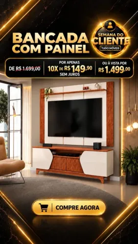 Bancada com Painel