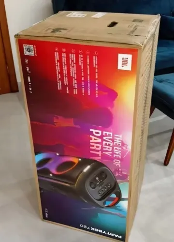 JBL, Caixa de Som, PartyBox 720, 800W RMS, Luzes, IPX4, com Rodas