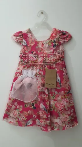 Vestido Infantil PLINC PLOC TAM.1 com Tiara