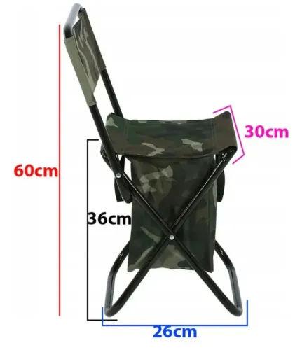 Cadeira dobrável com bolsa