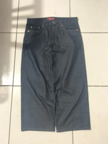 Calça supreme raw denim baggy