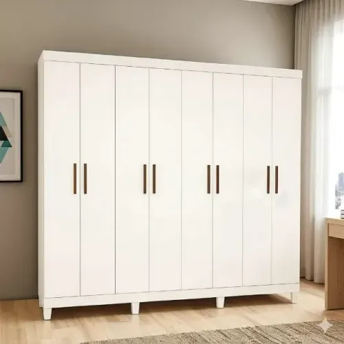 Guarda roupa de casal com 8 portas em estoque