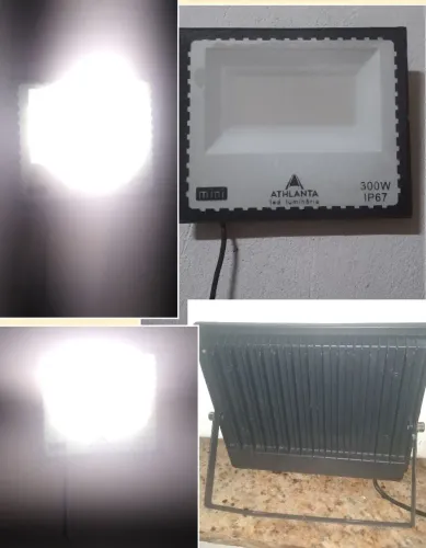REFLETOR GRANDE HOLOFOTE BRANCO PARA QUINTAL, SÍTIO QUADRA