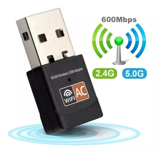 Adaptador wifi 5G Dual band 2.4G Rede sem fio wireles