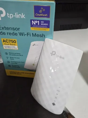 Repetidor de sinal Wi-Fi 750Mbps para internet veloz e confiável pronta entrega