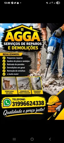 Pequenos reparos e demolições
