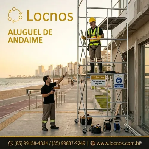 Aluguel de andaimes rodizios plataformas diagonal