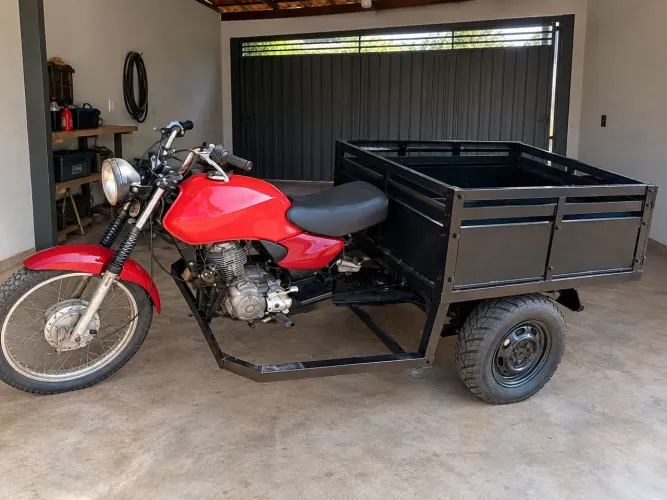 Moto triciclo cargueiro