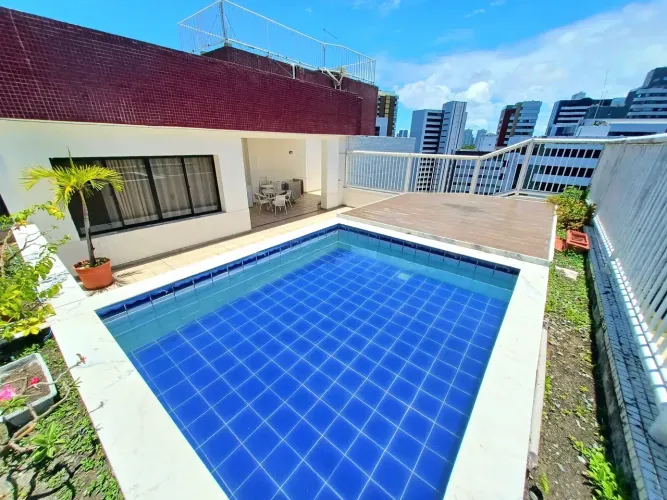 Cobertura a venda na Pituba com 4 quartos piscina e mobiliada