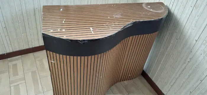 Balcão caixa envelopado.